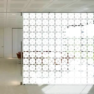 Modern Glass Decorative Stickers Self-Adhesive 2 Mil PET Film 1.52x30m Roll for Building Windows VS513 CN