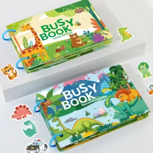 Montessori Small Sticky Quiet Busy Book for Baby Early Learning