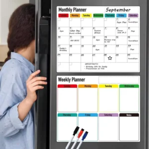 Monthly Weekly Daily Planners Portable Magnetic Fridge Calendar