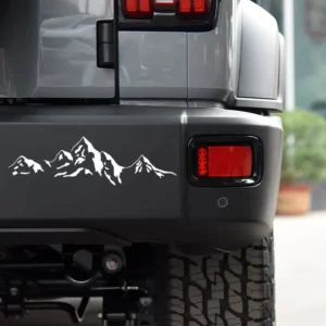 Mountain Peak Snow Mountain Vinyl Car Sticker Decal for Bumper, Window, and Motorcycle