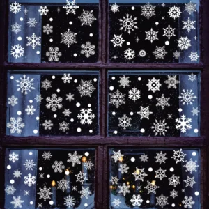 Movable PVC Vinyl Merry Christmas Window Glass Sticker UV Printed for Decorations