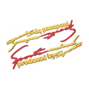Mud-Proof 3D Soft PVC Silk Screen-Printed Car Logo Emblem for ATV Side Panels