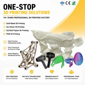 Multi-Material Custom 3D Printing Service for Mass Production Using Nylon, Resin, ABS, PLA, Aluminum, and Titanium