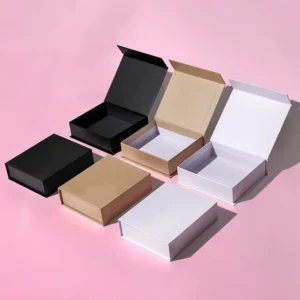 Multi-Size Magnetic Closure Kraft Paper Gift Box Rigid Cardboard Party Birthday Packaging
