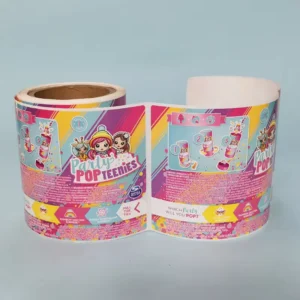 Multicolor Hot Stamping Adhesive Vinyl Wine Bottle Labels