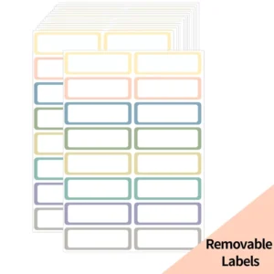 Multicolor Writable Removable Waterproof Food Storage Labels, No Residue