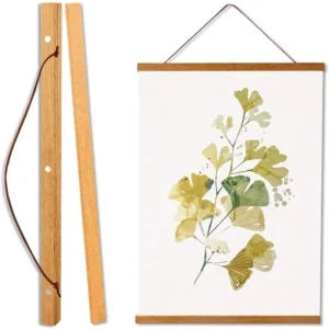 Multifunction Wooden Cabinet Door Magnetic Hanger Poster and Photo Frames Handmade