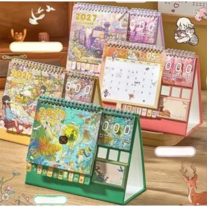 Multifunctional Desk Calendar Desktop Ornament for Self-Discipline Tracking