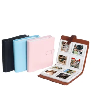 Multifunctional Leather PVC Photo Album Book Large Capacity 288-Square Photo Ticket Card 3-Inch Mini Album