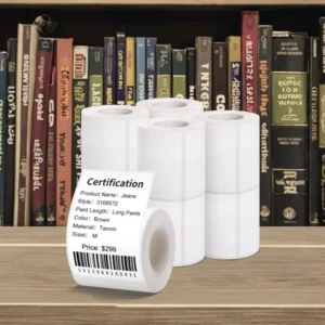 Multiple-Size Blank White Waterproof Scratch-Resistant Labels for Home Commercial and Office Use