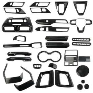 Mustang Carbon Fiber ABS Car Sticker Plastic Cover