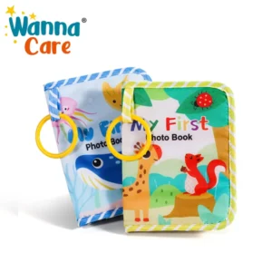 My First Baby Photo Cloth Book Polyester Soft Hanging Reusable Infant Memory Keepsake Album with Musical Features