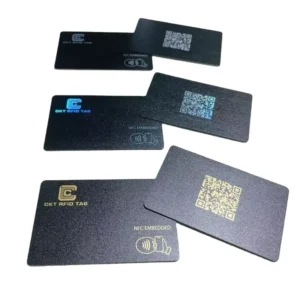 NFC Digital Business Card with Customized Foil Logo