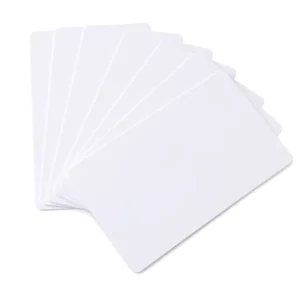 NFC216 Blank White PVC RFID Smart Card 13.56 MHz Compatible with NFC-Enabled Smartphones