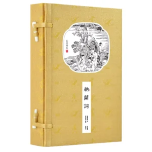 Nalan Ci Poetry Thread-Bound Book, Handmade Xuan Paper, Classical Chinese Poetry Collection
