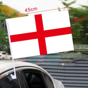National Football Team Support Polyester Auto Flag Waterproof Car Window Hanging Banner