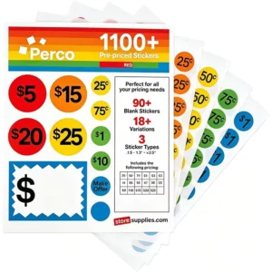 Neon Fluorescent Sale Stickers Starburst Price Tags Make Offer Labels Self-Adhesive