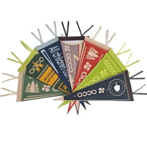 New Design String Hand Flags Custom Felt Triangle Pennant Flag Felt Banner Soft Felt Carded Pennant