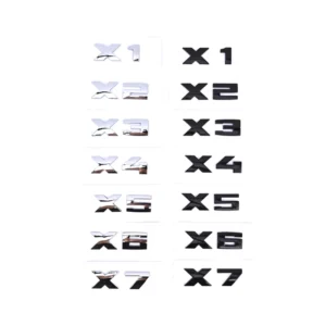 New Modification ABS Car Rear Trunk Logo X1 X3 X5 X6 X7 GT Z4 Emblem Badge Sticker U11 F39 G01 G45 F26 G02 G05 G06 G07