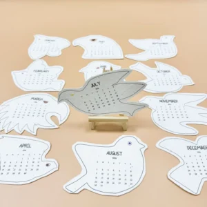 New Seed Paper Calendar Simple Style Bird Seed Paper Calendar Creative Calendar