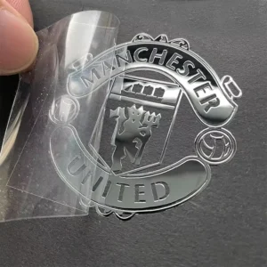 Nickel Logo Letter UV Transfer Labels with Gold Foil for Mobile Phones and Buddha Designs