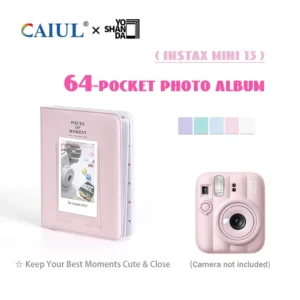 OEM 3-Inch Small Photo Album Manufacturer with 64-Pocket Capacity for Instant Photos