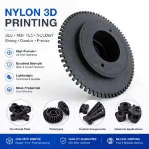 OEM 3D Printing Service for Custom Plastic Nylon Prototypes STL Files Medical Automotive 0.2%mm