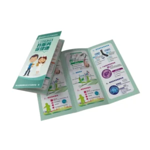 OEM A4 A5 Brochure Art Paper Coated Paper Offset Printed Catalog Folded Leaflet Flyer