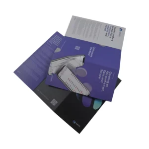 OEM Custom A4 A5 Tri fold Single Page Color Printed Folder Ticket Coupon Card Offset Printing Manufacturer