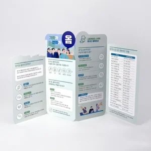 OEM Custom Die-Cut Flyer Trifold Leaflet Custom Logo Offset Printing Brochure for Advertising and Display