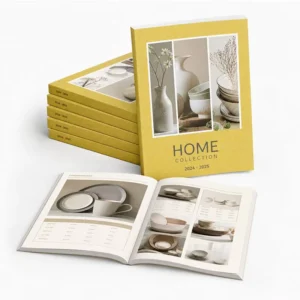 OEM Custom Printed Softcover Magazine Catalog Brochure With Perfect Binding And Laminated Cover