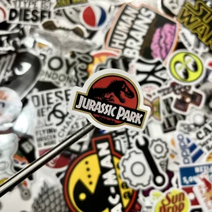 OEM Custom Vintage Graphic Self-Adhesive Sheet Stickers for Water Bottles, Luggage, and Helmets