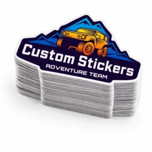 OEM Factory Custom Logo UV-Resistant Waterproof Outdoor Vinyl PVC Holographic Adhesive Die-Cut Stickers