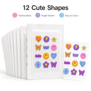 OEM Hydrocolloid Pimple Patches Ultra-Thin Waterproof Acne Dots with Soothing Herbal Formula