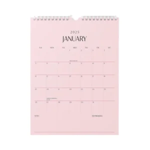 OEM Monthly Planner Calendar Spiral Custom Printed Daily Wall Calendar