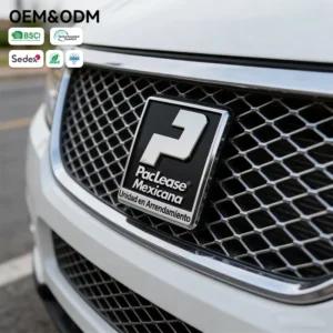 OEM ODM Die Cut Plastic Car Grille Sticker with Custom Brand Logo for Automotive Advertising Custom Made Car Emblem