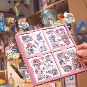 OEM /ODM Stickers Sheet Cute Aesthetic Sticker Decorative Waterproof Vinyl Transparent Custom Stickers for Kids