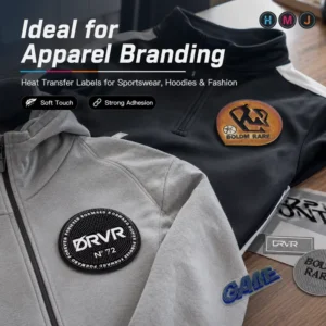 OEM ODM Toothbrush Silicone Heat Transfer Labels Custom Shape Logo Patch Soft Touch Flexible Wash Resistant for Apparel Branding