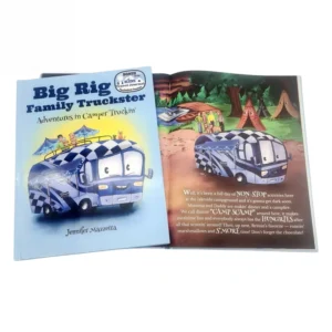OEM Offset Printing Hardcover Kids Book Big Rig Family Truckster Adventure in Camper Truckin’ Custom Children Storybook