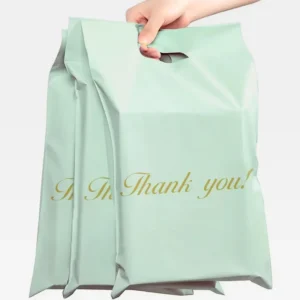 OEM Poly Mailer Bag with Handle Custom Printed Plastic Mailing Bags Clothing Poly Bag Waterproof Envelopes for T-Shirts Shoe Box