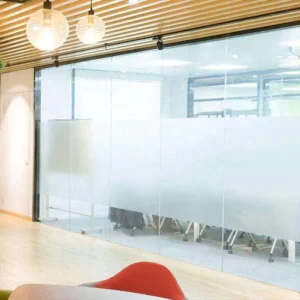 Office Bathroom Window Privacy Film Removable Frosted Decorative Film