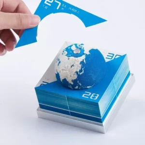 Office Note Art Building 3D World Sticky Memo Paper Cube Sculpture Notepads Promotional Block