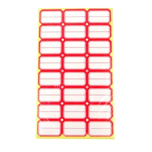 Office Self-Adhesive Vinyl PVC Waterproof Outdoor Food and Product Packaging Labels
