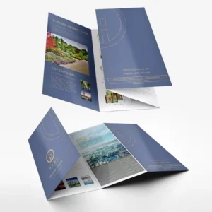 Offset Printed Embossed Custom Logo Greeting Cards, Booklet Catalog, Leaflet Flyers & Mini Brochures, Art Paper