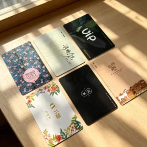 Offset Printed Embossed Custom Magnetic PVC Business Cards VIP Membership Card Blank Hard Recycled Plastic Hot Stamping