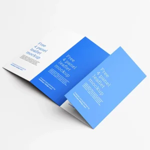 Offset Printing 4-Fold Brochure Folded Leaflet Flyer Pamphlet Printing Custom Size