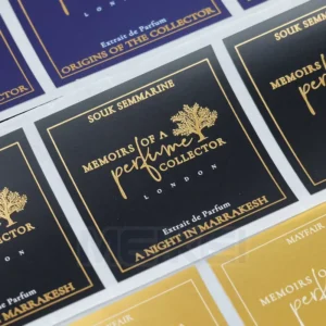 Oil-Proof Custom Logo Essential Oil Bottle Labels Small Mini Skincare Stickers Waterproof Durable Adhesive Printing