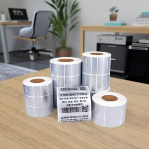 Oil-Proof Matte Silver Metallic Tag Labels OEM Clear Print Label Paper for Gift Boxes
