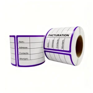 Oilproof Writable Thermal-Print Food Packaging Labels, Food-Grade Vinyl