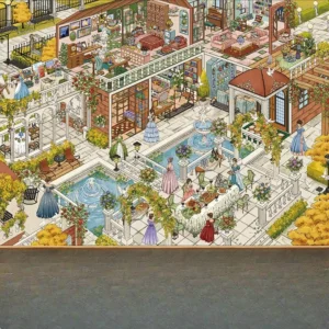 One Pack of Stickers 22.0 Series Scenery Stickers High-Gloss 3D Street Scene Stackable Miniature Scene DIY